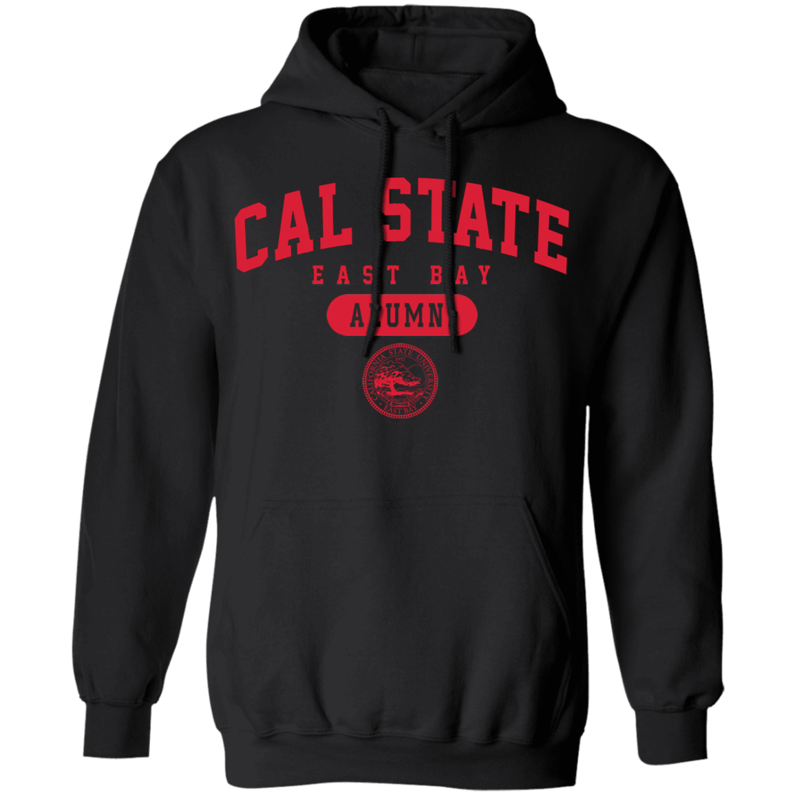 California State University East Bay Pioneers Alumni Red Pullover Hoodie