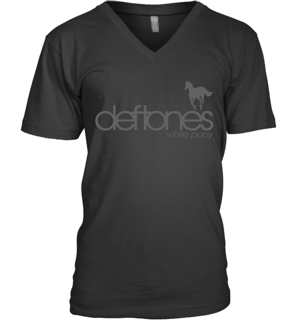 Northteestore Vicromanko Man’S Deftones White Pony Sweater Classic Drawstring Music Sweatshirts Black 825 V-Neck