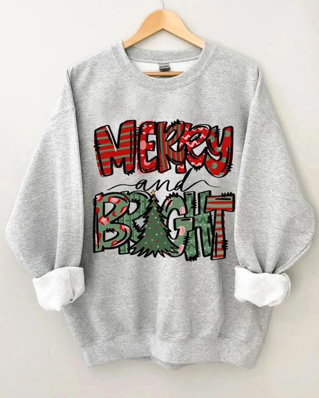 Merry And Bright Sweatshirt Christmas