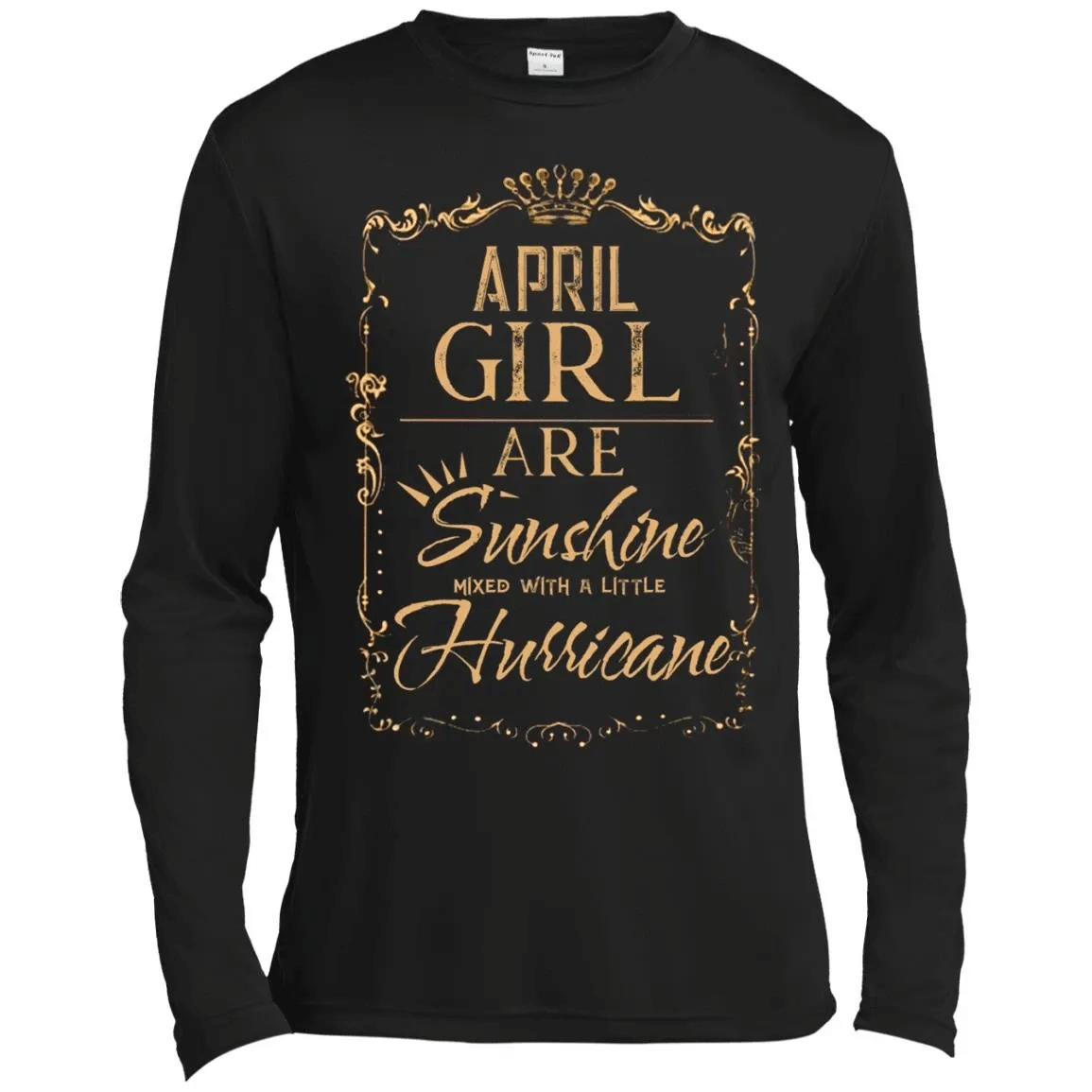 April Girl Are Sunshine Mixed With A Little Hurricane Shirts T-Shirt