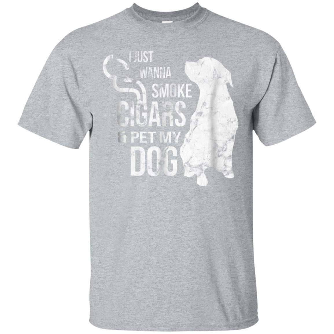 Cigar Lovers Shirt For Men Smoke Cigars Pet My Dog Smoker