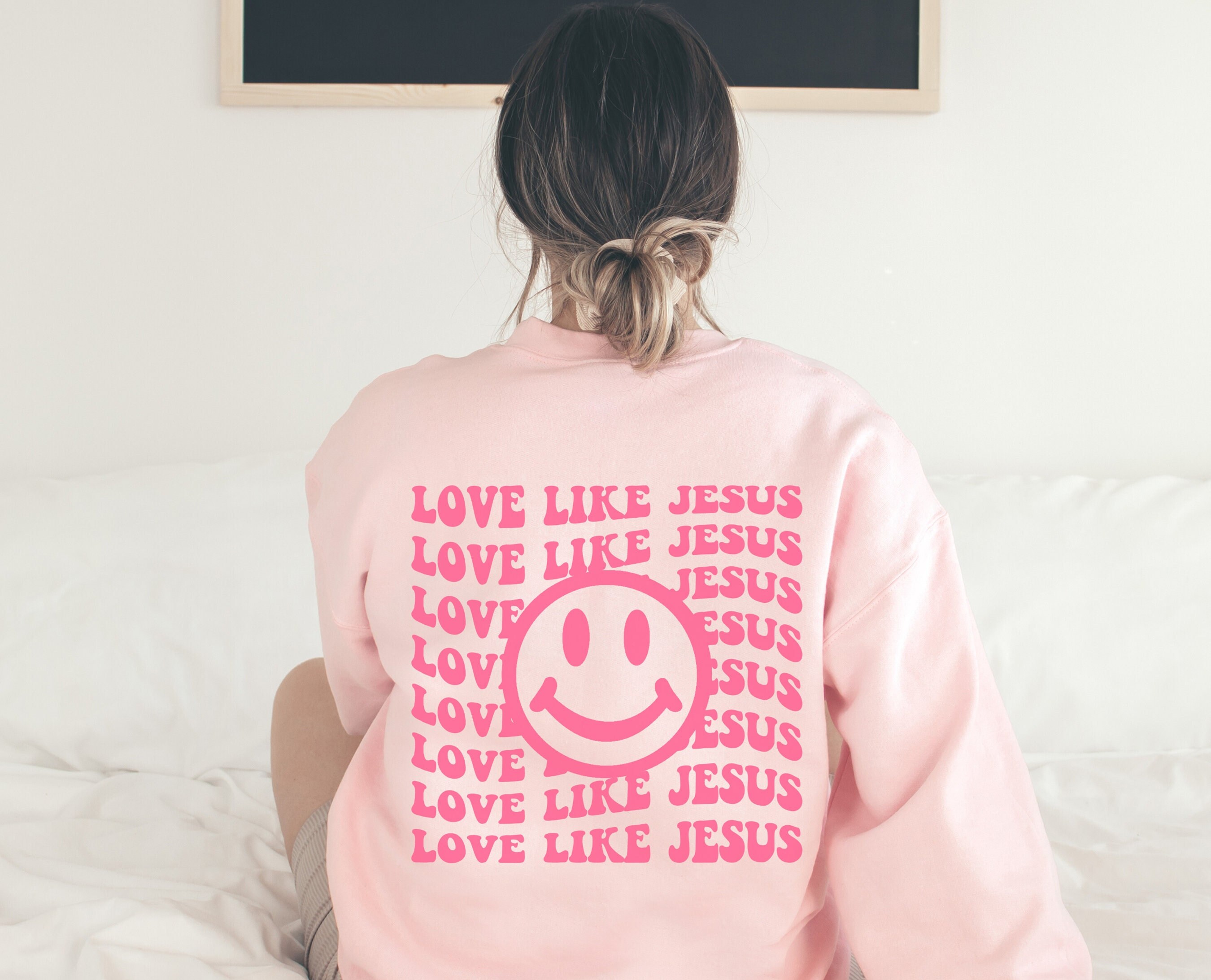 Love Like Jesus Sweatshirt Christian Apparel For Women Trendy Christian Sweatshirt For Girls Christian Merch Church Shirt Bible Verse Shirt