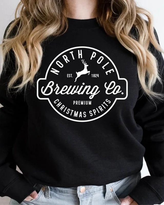 Brewing Co North Pole Sweatshirt Christmas Shirts