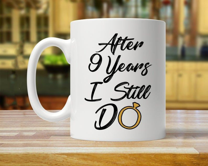 9Th Anniversary Mug, Gift For Husband, Him, Couple, Gift For 9 Year Anniversary