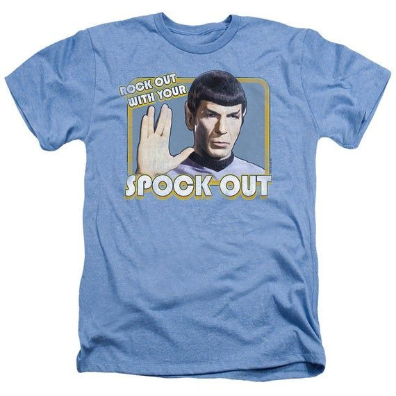 Star Trek Spock Out Light Blue Shirts 5160