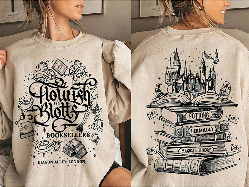 Magic Wizard Castle Book Sweatshirt