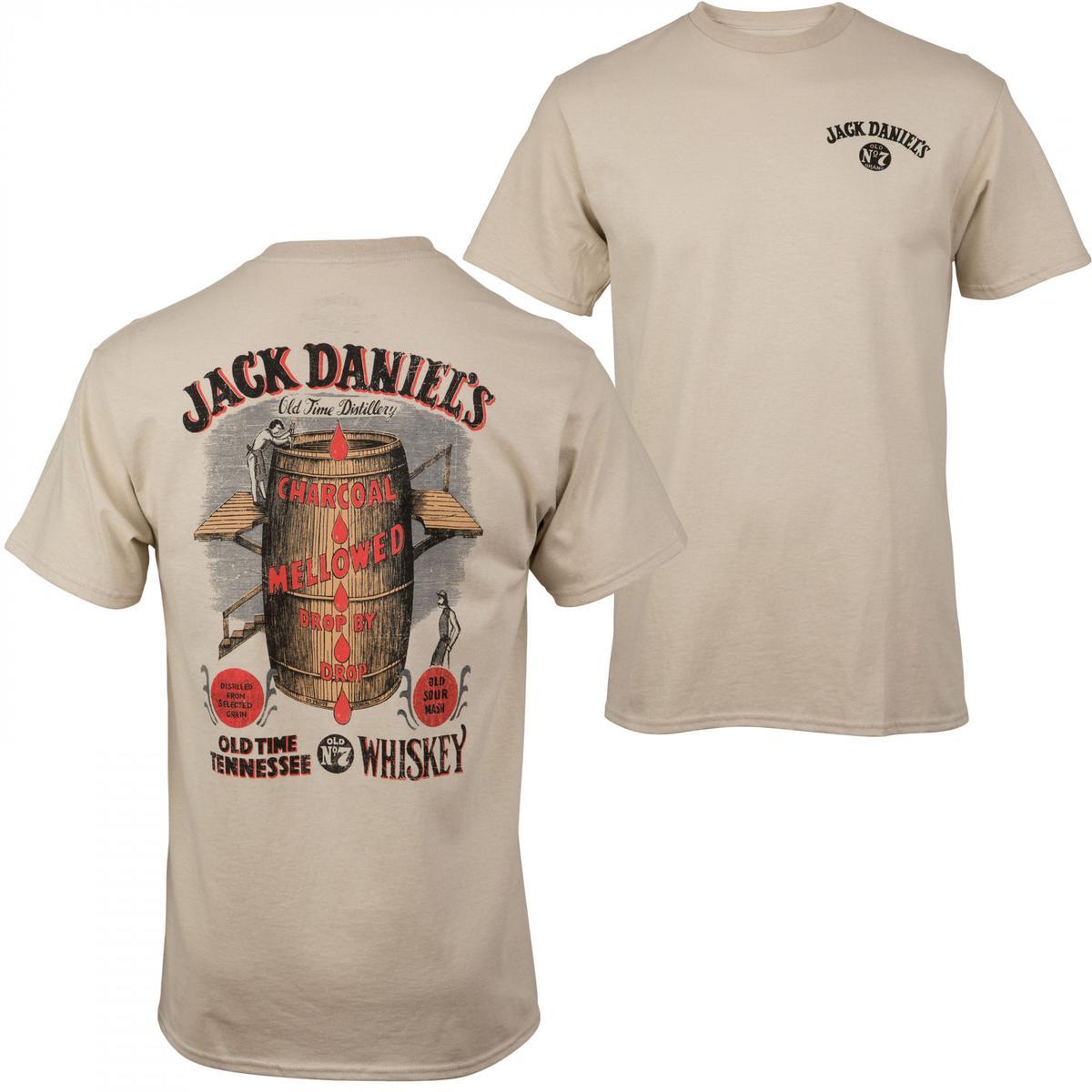 Jack Daniel’s Whisky Barrel Front And Back Print T-shirt- Sizes For All Bodies – Variety In Colors – Perfect For Every Occasion