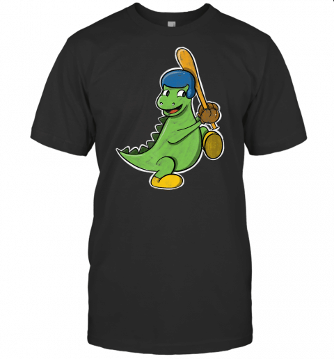 Baseball Player Dinosaur Shirt, T Rex Birthday Gift Toddler