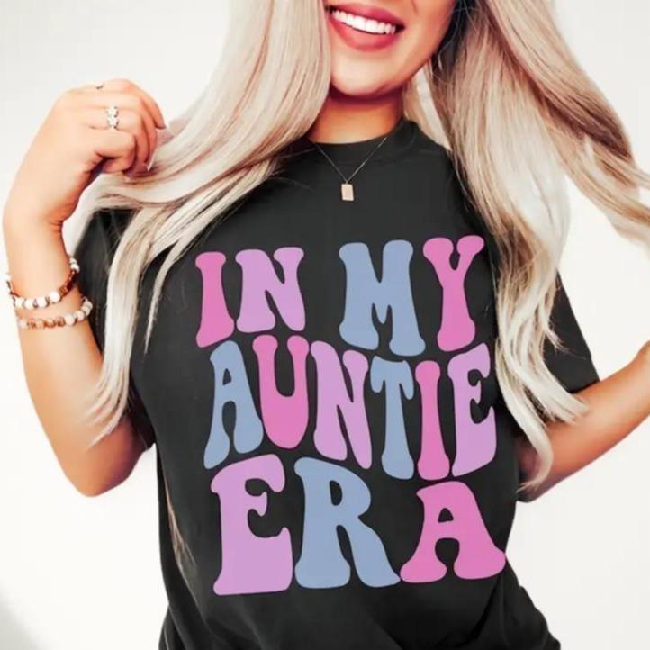 Gift for Aunt, Funny Aunt T -Shirt, In My Auntie Era, Concert T -Shirt, Era Aunt Shirt HG