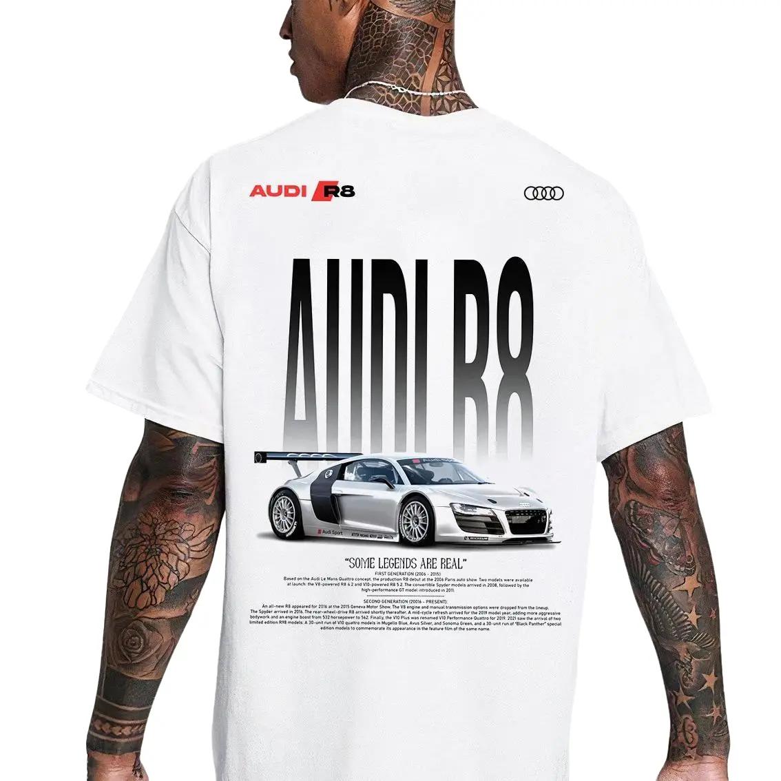 Audi R8 Aesthetic Shirt, Audi R8 2 sides T-Shirt & Sweatshirt Hoodie