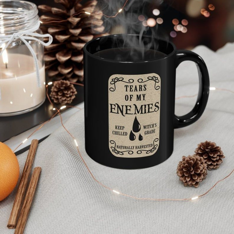 Tears Of My Enemies Witchy Mug, Halloween Mug