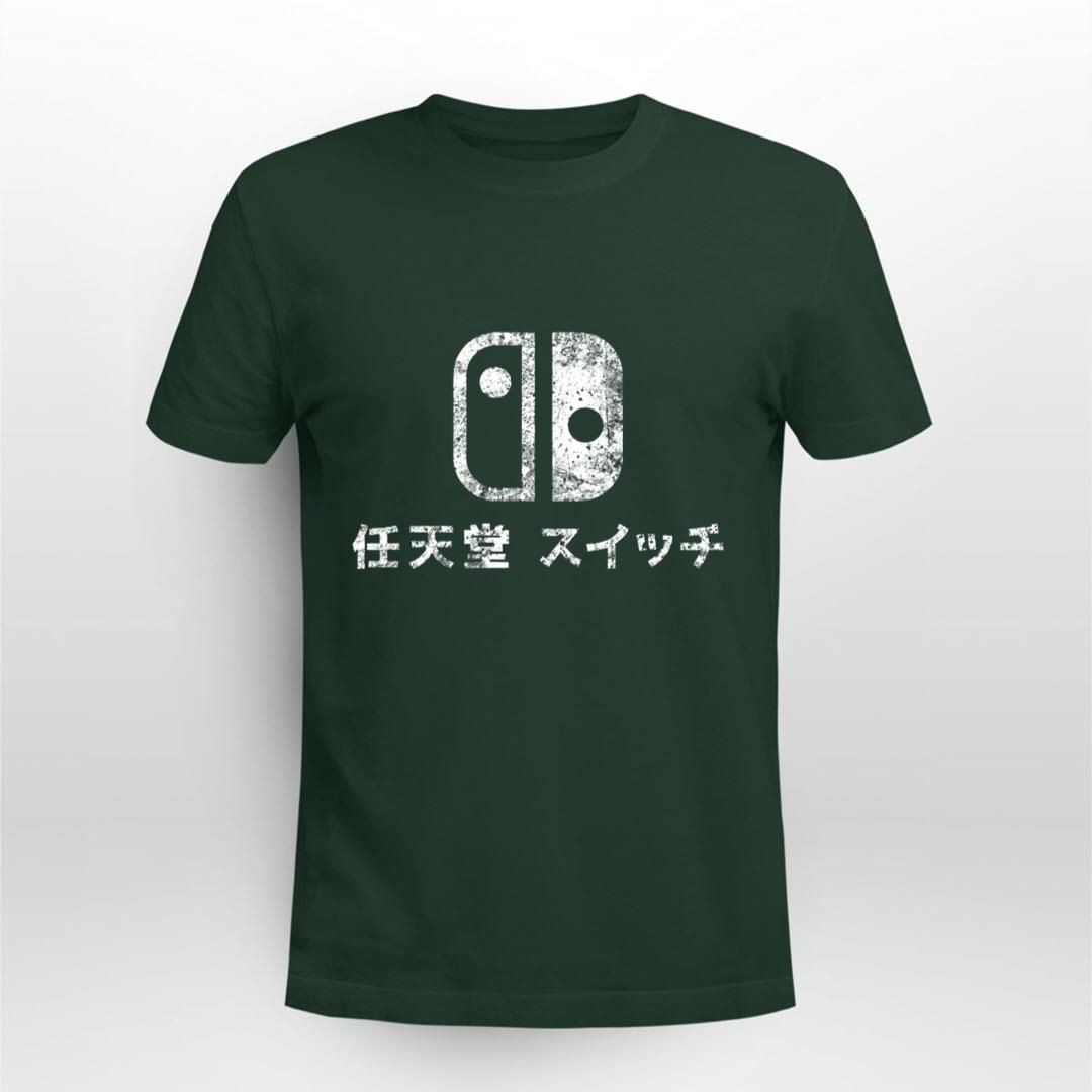 Nintendo – Nintendo Switch Japanese Logo Red Dirty Shirt