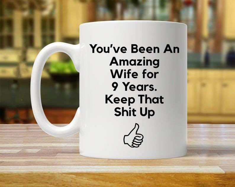 9Th Anniversary Mug, Gift For Wife, Her, Couple, Gift For 9 Year Anniversary