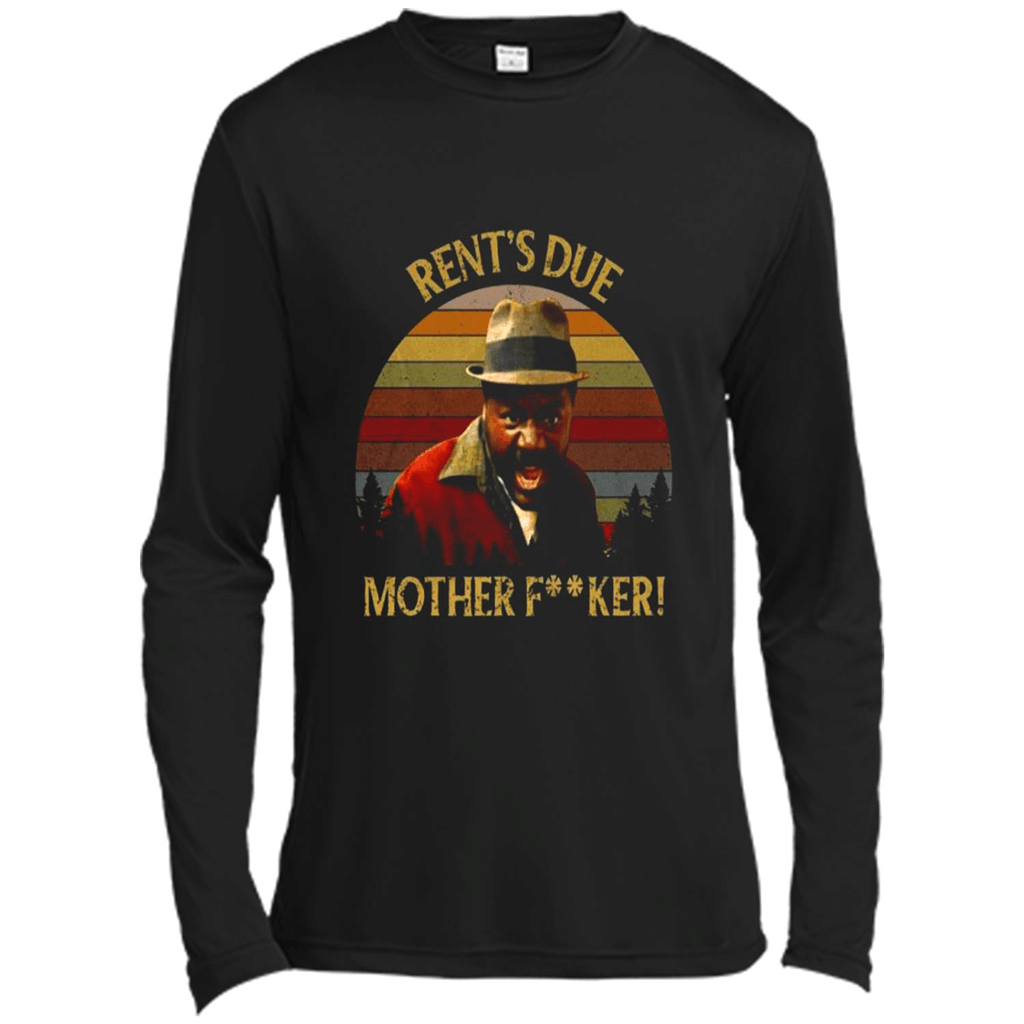 Rents Due Mother Fucker Frankie Faison Retro Vintage – Canvas Long Sleeve T-Shirt