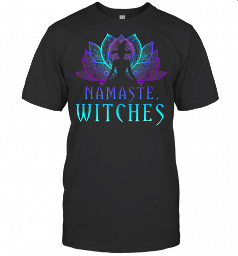 Namaste Witches Funny Halloween Yoga Shirt Costume