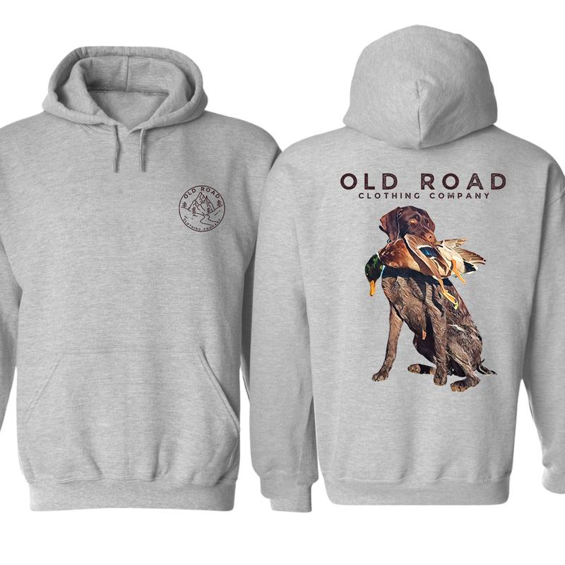 Gildan Gwp Hoodie, German Wirehaired Pointers Men’s Bird Hunting Graphic Hoodie, Unisex Hoodie