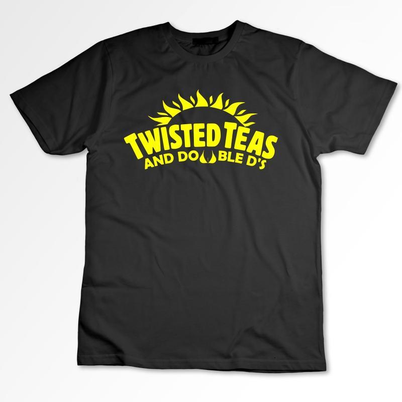 Twisted Teas and Double D’s – Unisex Black Short Sleeve T-Shirt