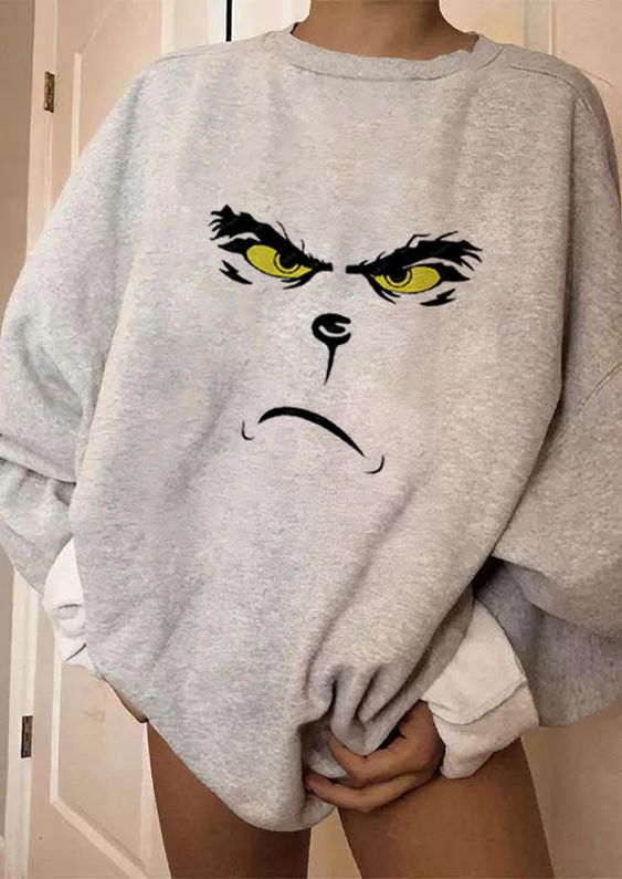 Christmas Angry Cartoon Sweatshirt