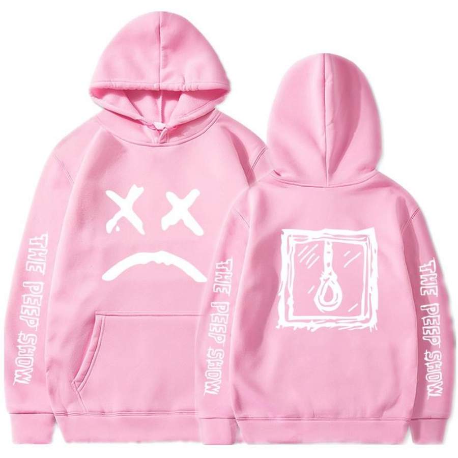 Lil Peep Pink Hoodies Cry Baby Rapper Sweatshirts