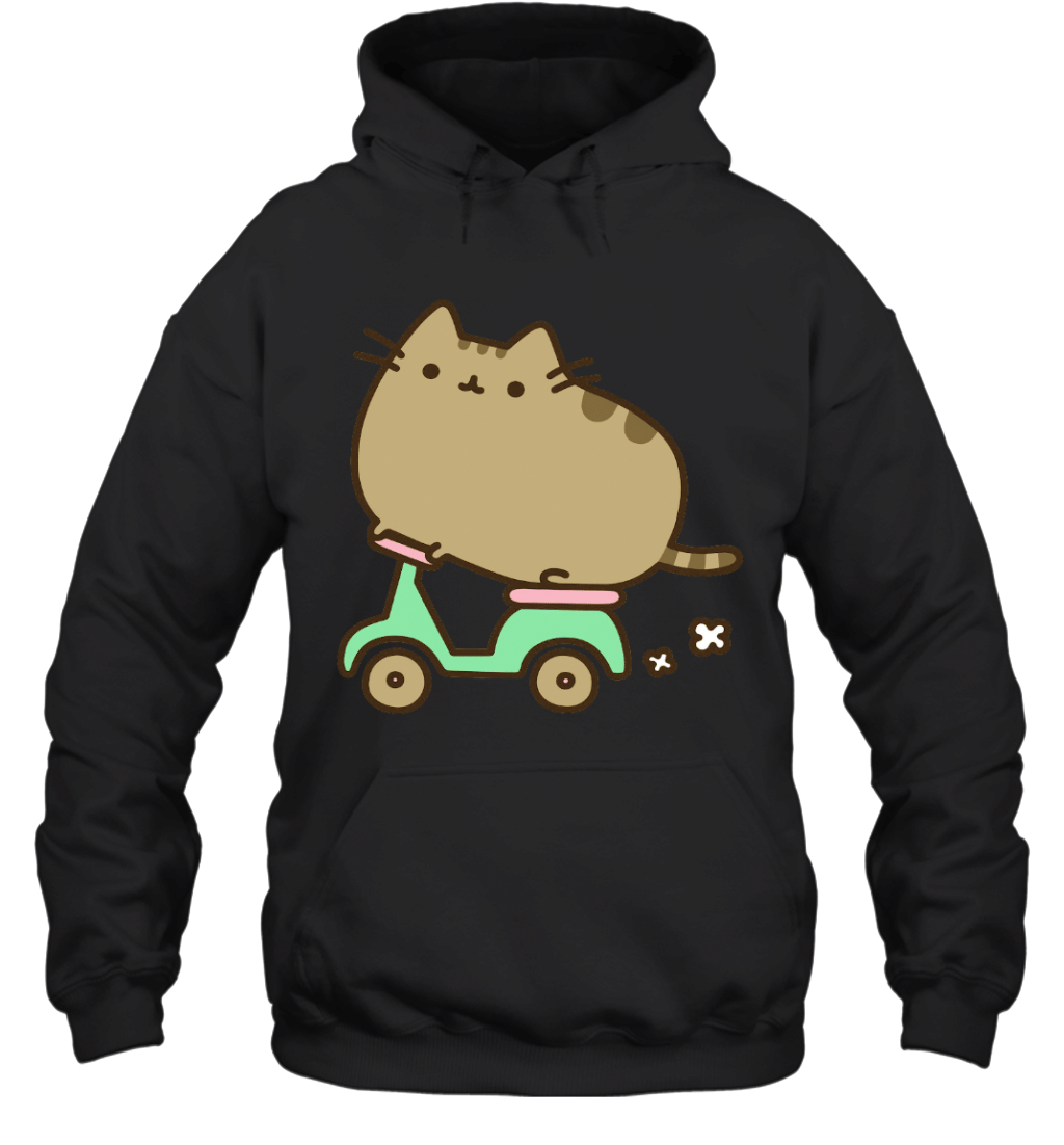 Northteestore Pusheen The Cat Riding A Scooter Men’S 808 Hoodie