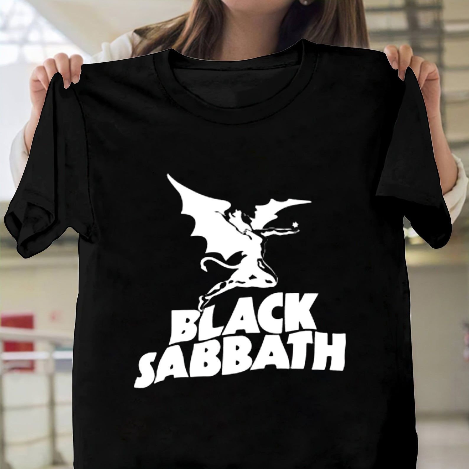 Black Sabbath Flying Demon Vintage Shirt Black Sabbath 70S Shirt For And Black Sabbath Heavy Metal Band Unisex Shirt S -5