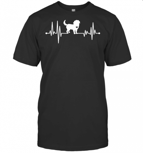 Bernese Mountain Dog Heartbeat Dog Lover Dog Owner T Shirt