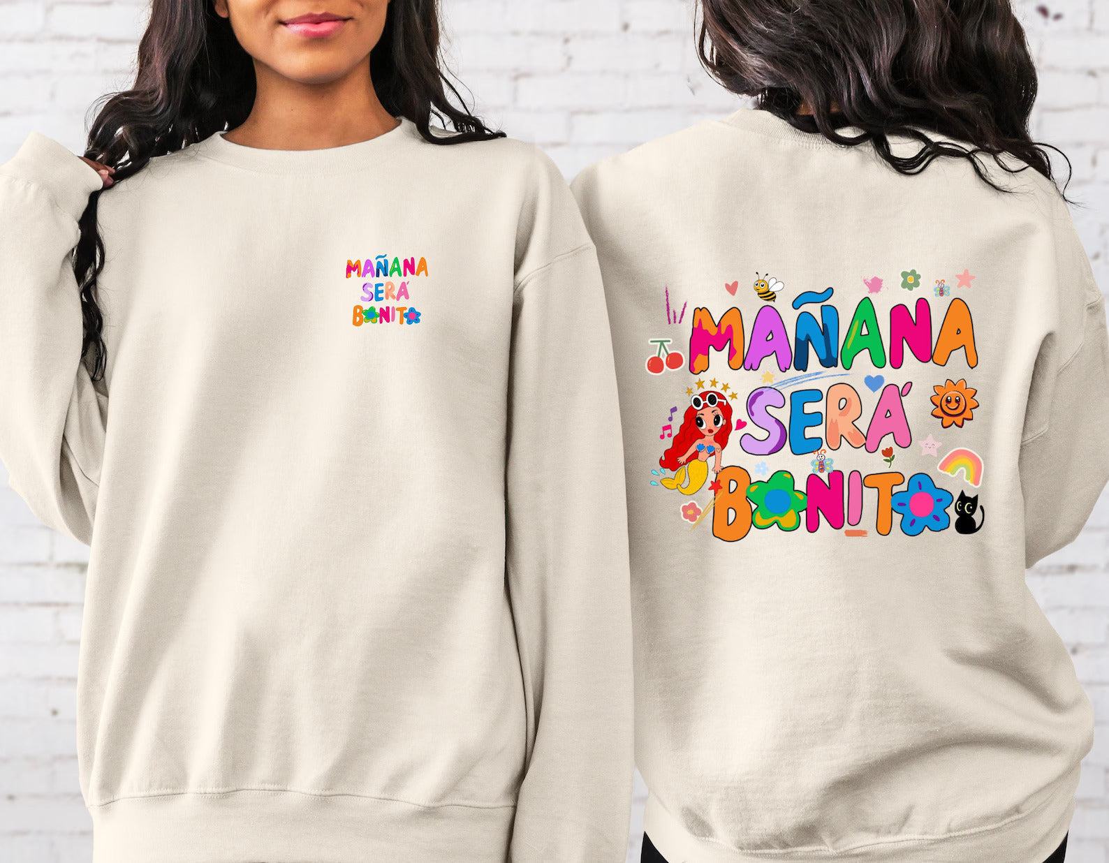 Manana Sera Bonito 2 Side Print Sweatshirt