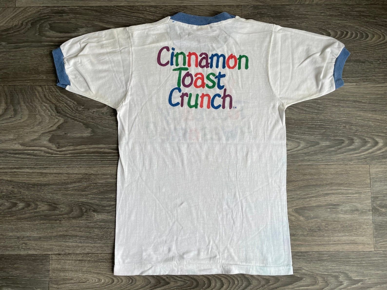 Cinnamon Toast Crunch Shirt 80S Vintage Tshirt Iconic Breakfast Cereal Promo Ringer Tee Screen Stars Usa Made Xs