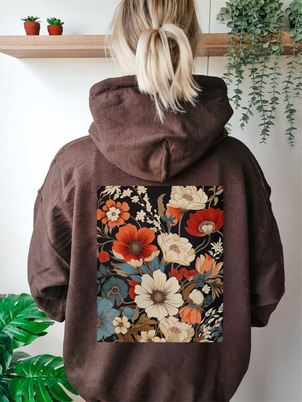 Boho Floral Cottagecore Hoodie