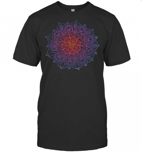 Rainbow Mandala Yoga Shirt T Shirt