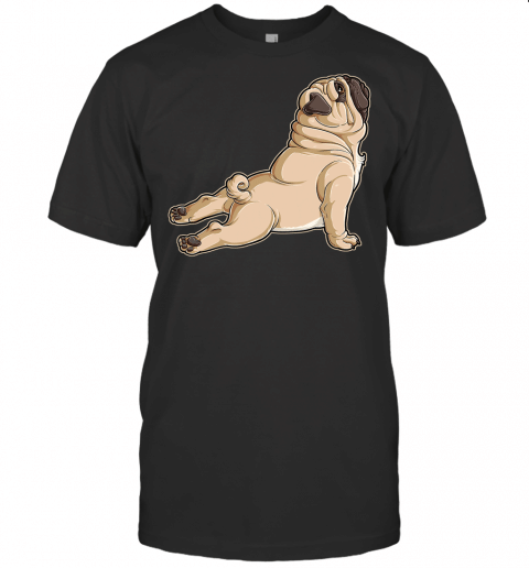 Pug Yoga T Shirt Men Women Dog Lovers Puppy Funny Pose Gift T Shirt