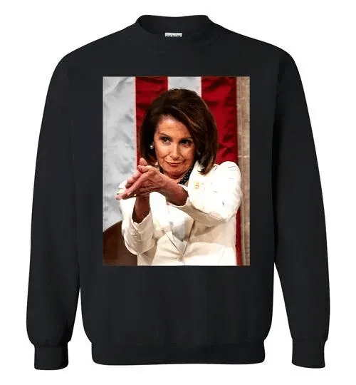 Find Clap Back Nancy Pelosi America Crewneck Sweatshirt