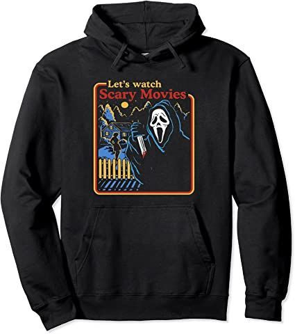 Lets Watch Scary Movies Scream Horror Pullover Hoodie