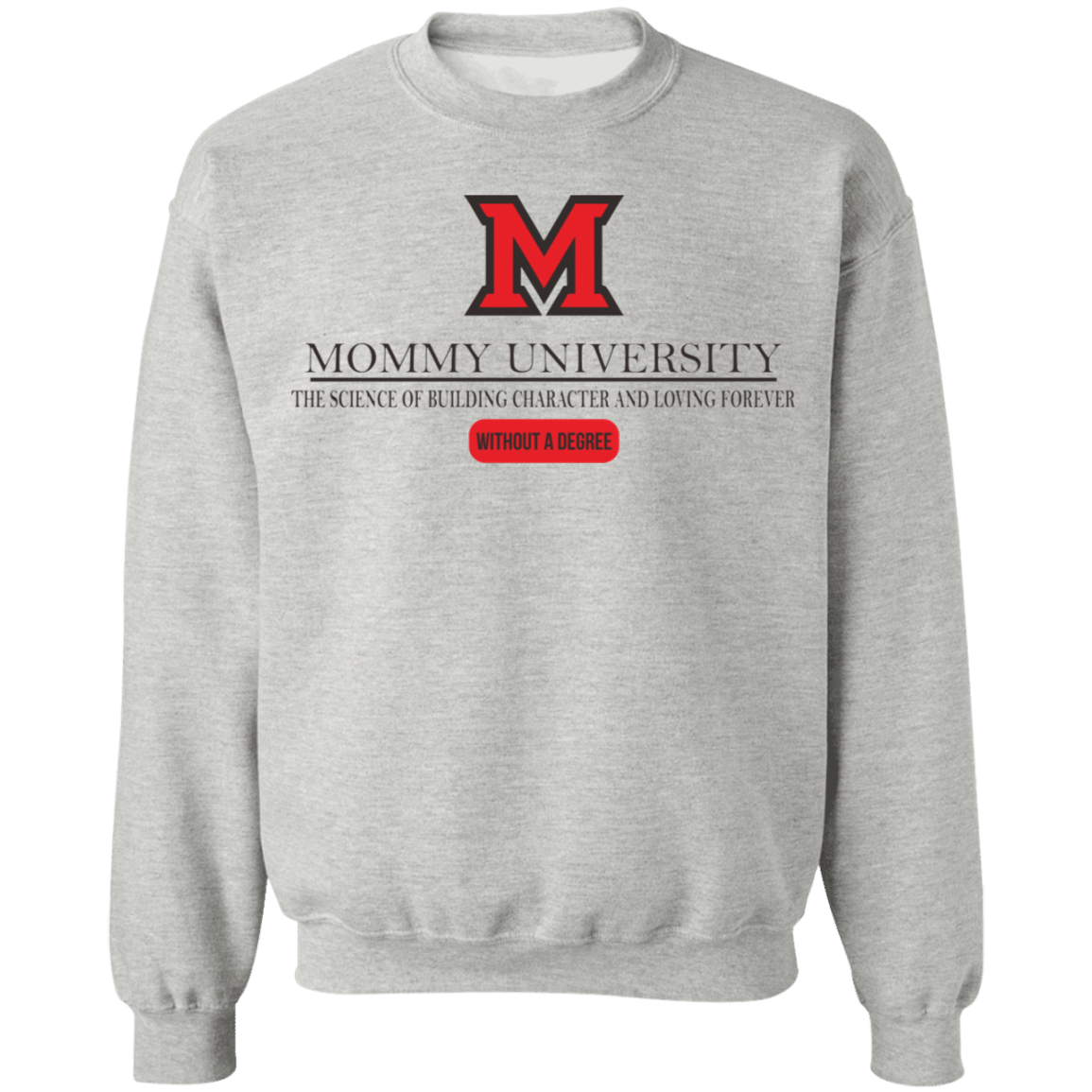 Mommy University Black Border Crewneck Sweatshirt