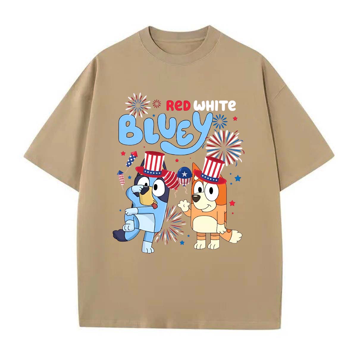 Retro Bluey 4th of July Shirt, Bluey Shirt, Unisex, For him, For her