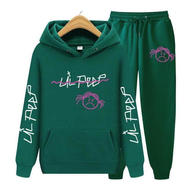 Lil Peep Cry Baby Sets Hoodies + Pants Pullover Sweatshirt