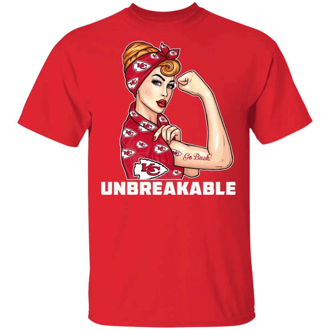 Beautiful Girl Unbreakable Go Kansas City Chiefs T Shirt