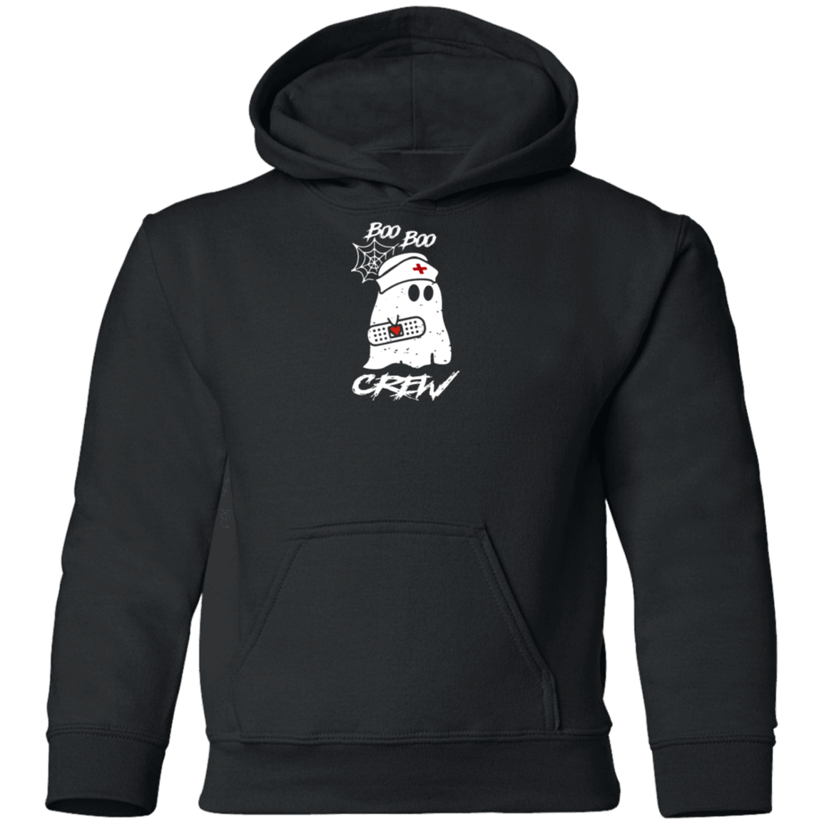 Boo Boo Crew Nurse Ghost Funny Halloween Costume Gift Youth Hoodie