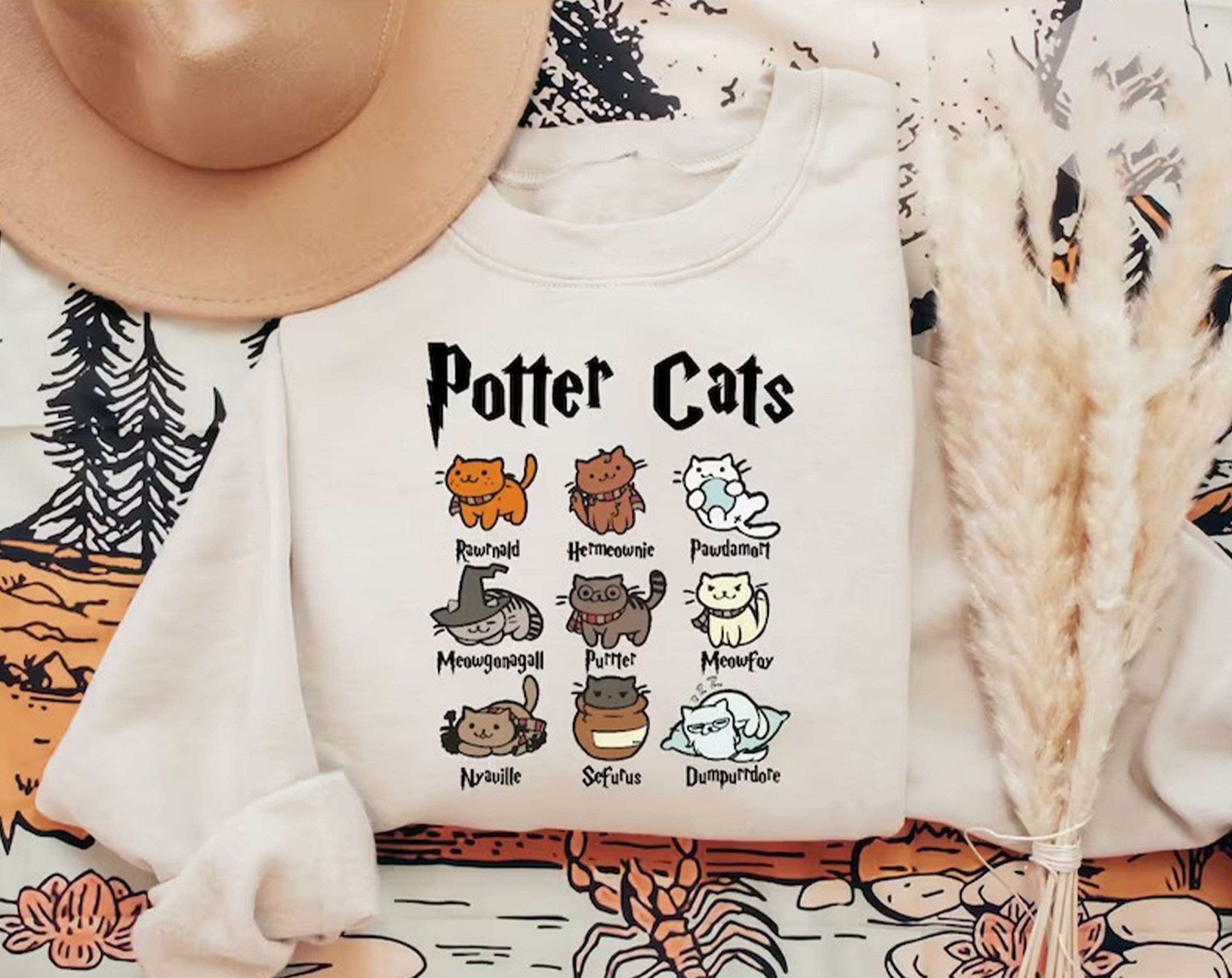 Hogwarts School Cats Cute Sweatshirt