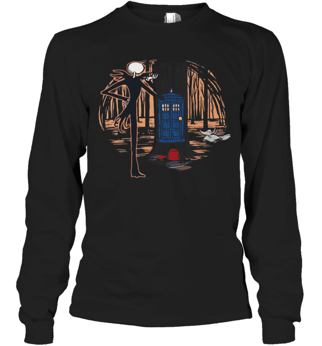 Doctor Who Nightmare Before Christmas Who’S For Men Long Sleeve