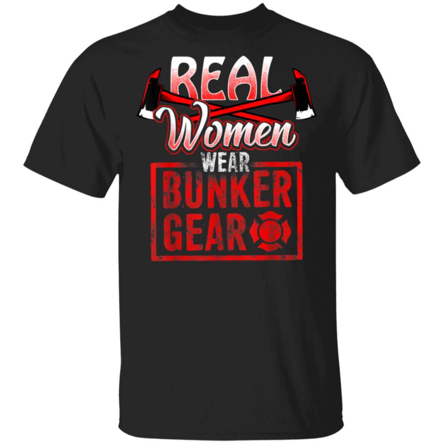 Women Firefighters TShirt Women Wear Bunker Gear Apparel