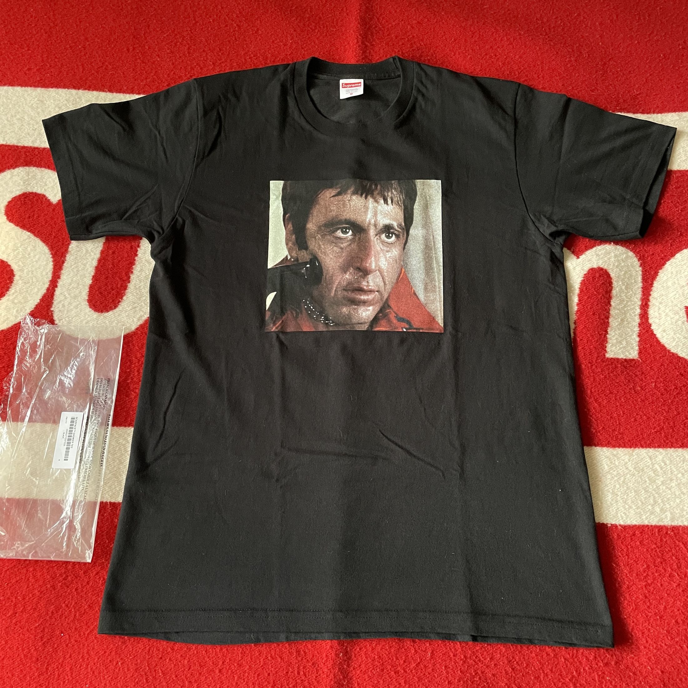 Supreme x Scarface  Shower Tee Shirt 2017 FW17 BLACK, Shirt Outfit, Gifts For Men, Gifts For Women