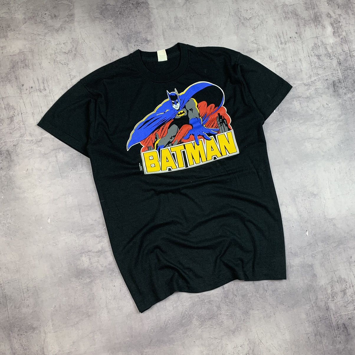 Rare! 1989 Vintage Batman Big Print Logo Tee Dc Comics 80s, Shirt Outfit, Gift For Men, For Women