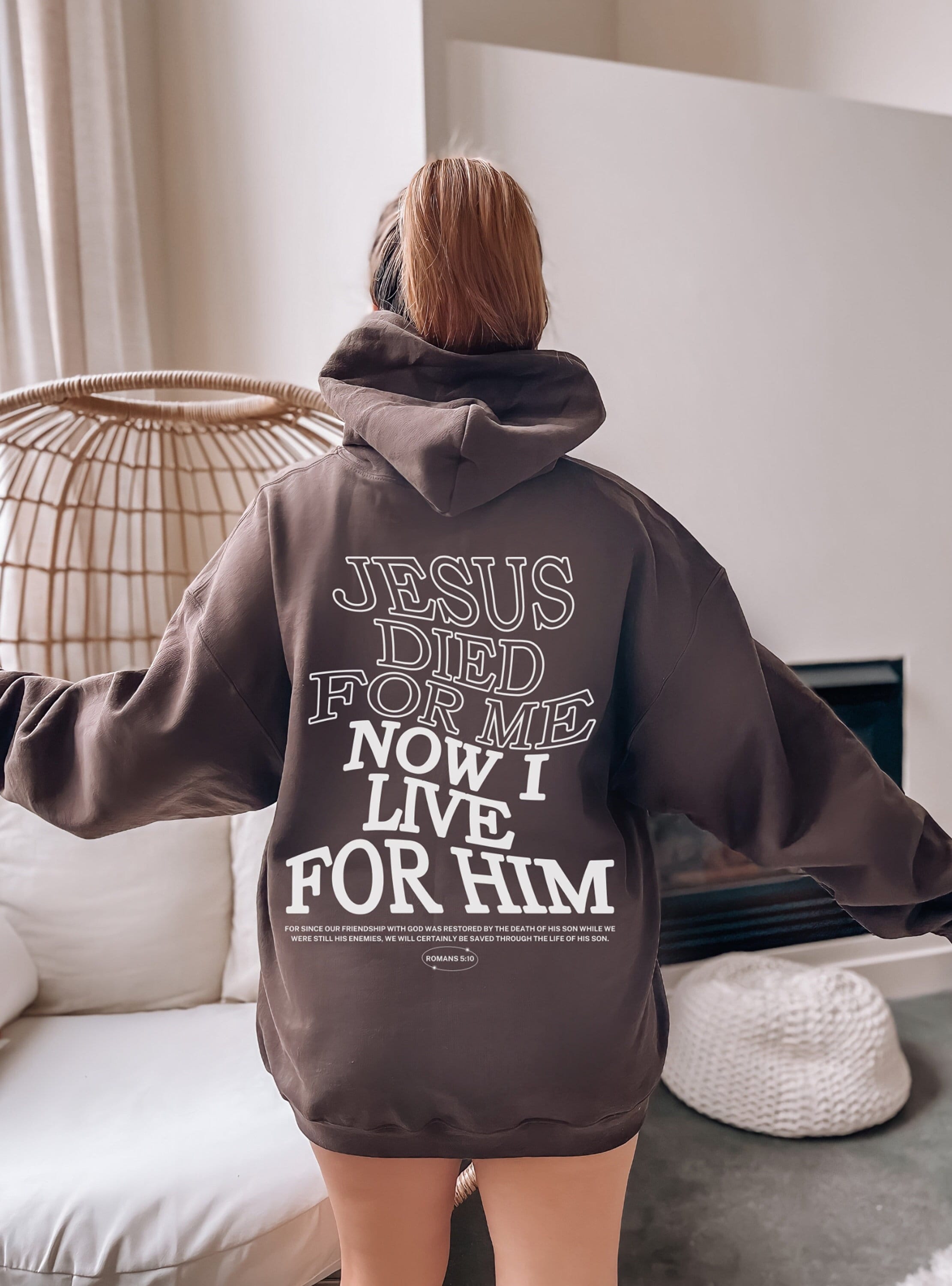 Aesthetic Jesus Hoodie Christian Hoodie For Men Christian Apparel Streetwear Clothing Bible Verse Christian Sweatshirt Merch Christian Gift