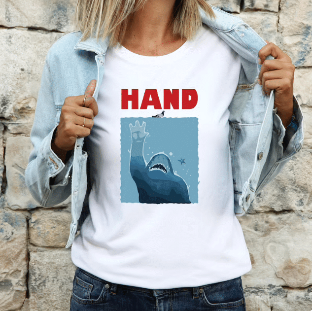 Coking Shark Hand! Nom Nom Unisex T-Shirt