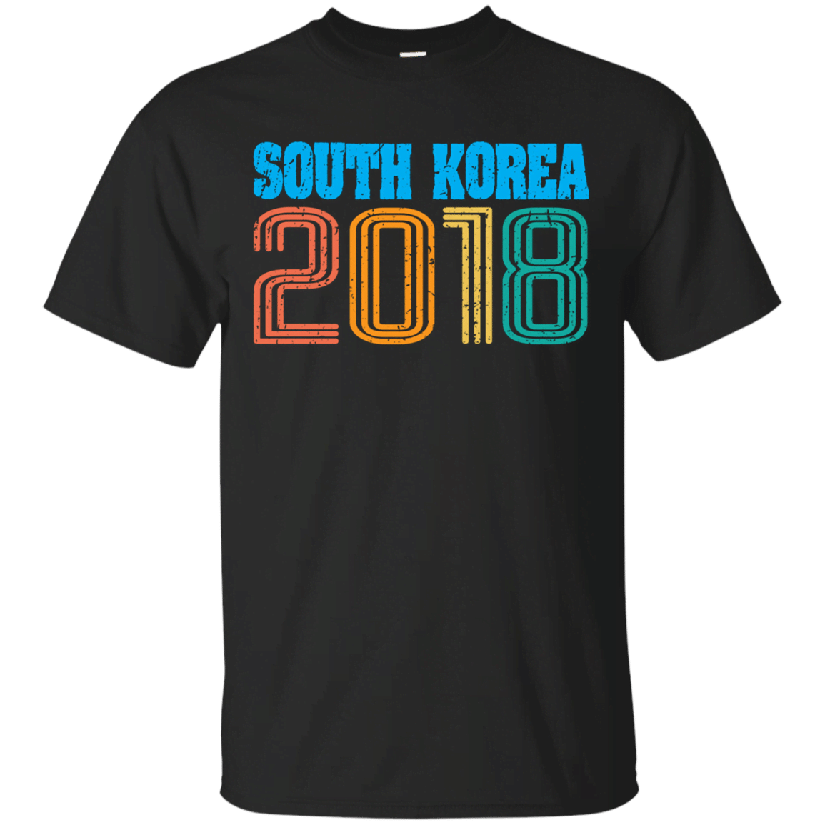 South Korea 2018 Vintage Retro 70S Style Soccer Shirt