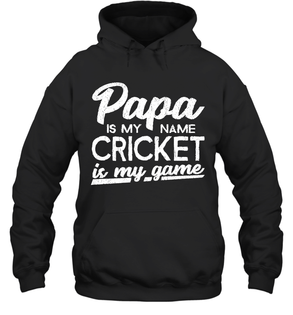 Northteestore Mens Funny Cricket Papa Gift 645 Hoodie