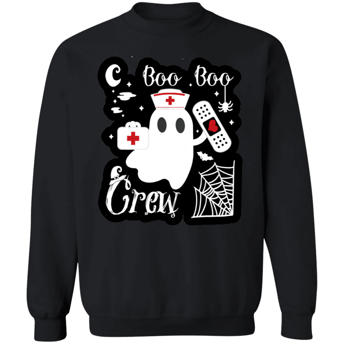 Boo Boo Crew Nurse Ghost Funny Halloween Sweatshirt