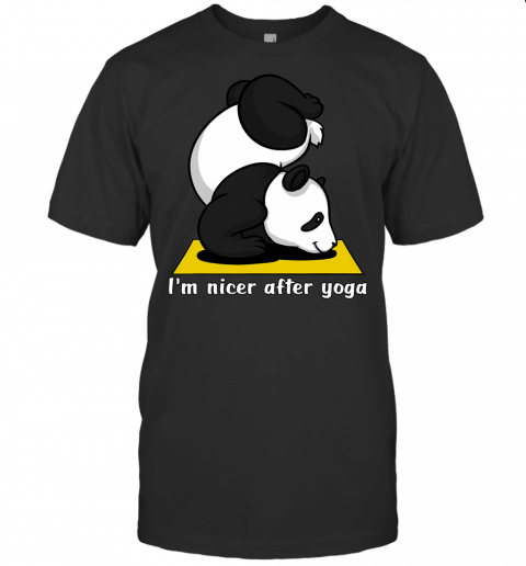 Panda Bear Zen Yoga Workout Funny Animal Girls Boys Kids T Shirt