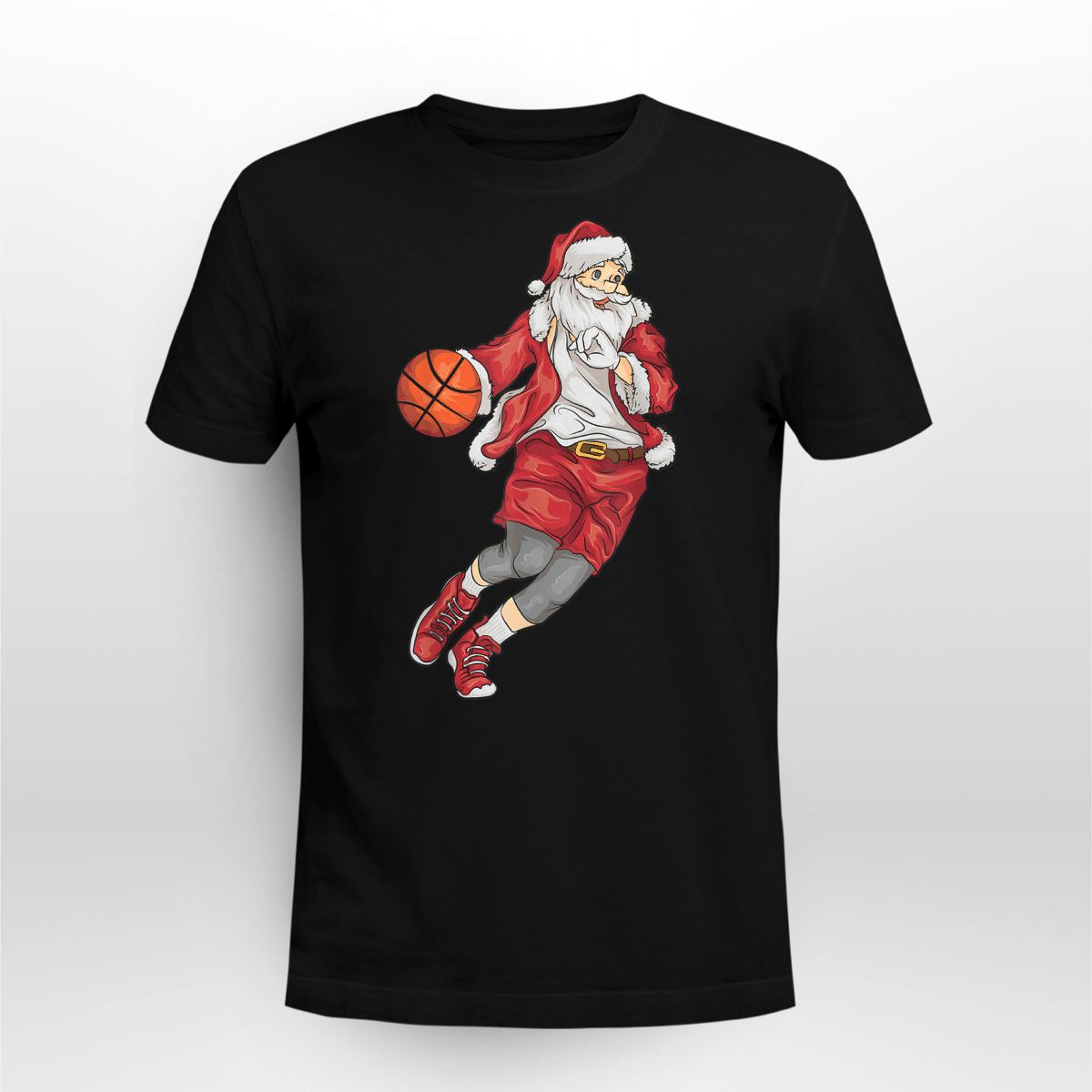 Santa Basketball Dunk Christmas Winter Athlete Shirt